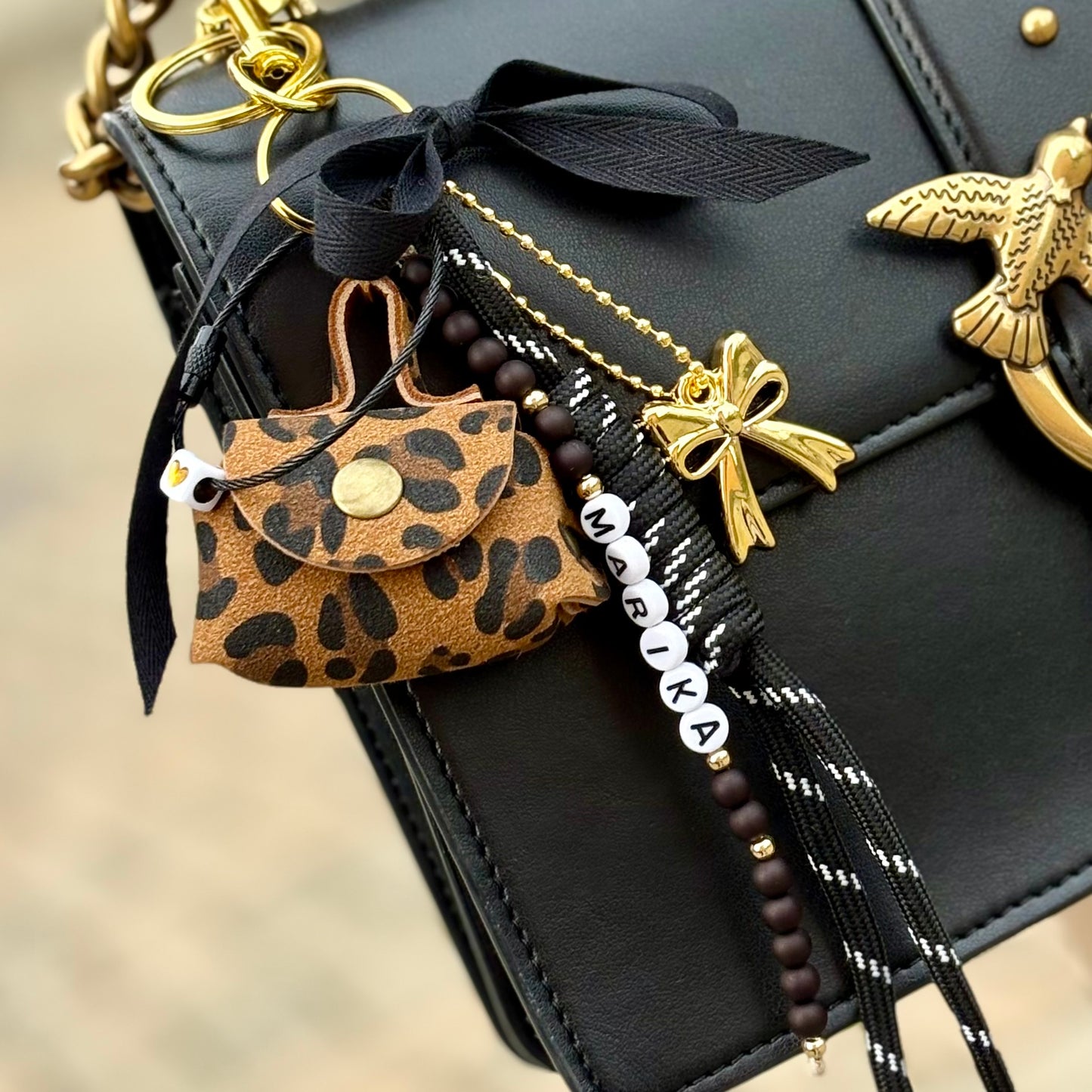 Bag Charm Borsetta e Fiocchetto