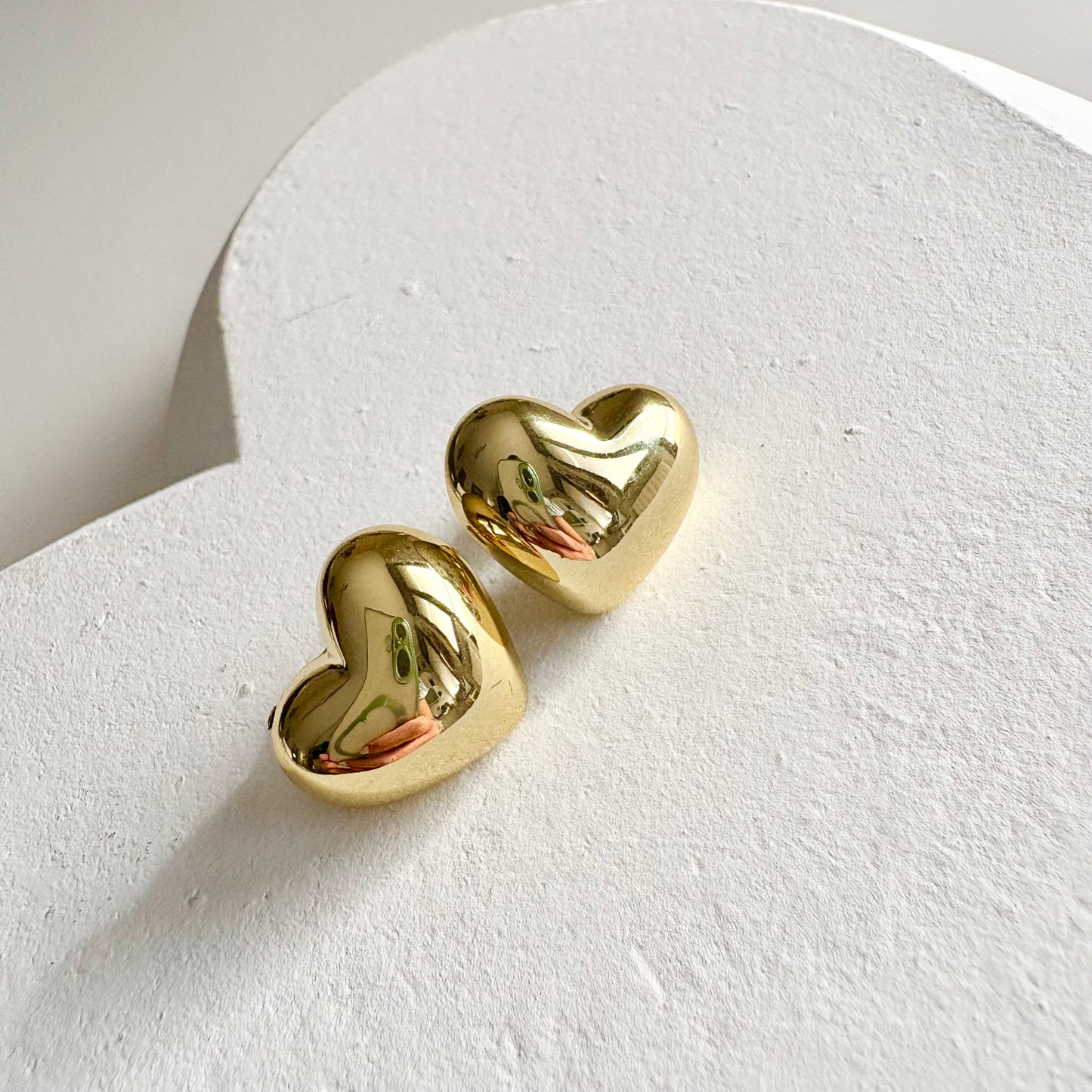 Orecchini Cuore Bombato