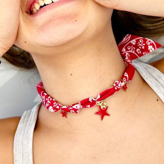 Collana Bandana Stelline Colorate