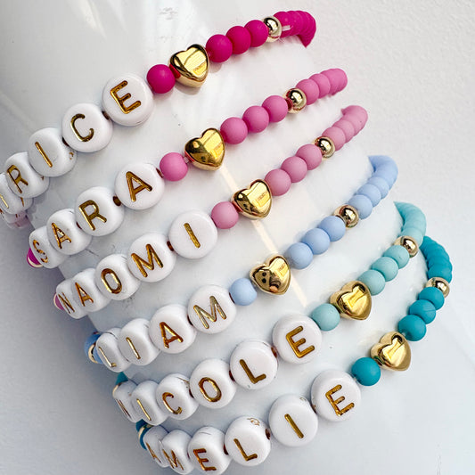 Braccialetto Letterine & Cuoricino