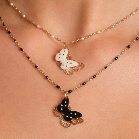 Catenina Smaltata con Farfalline 🦋