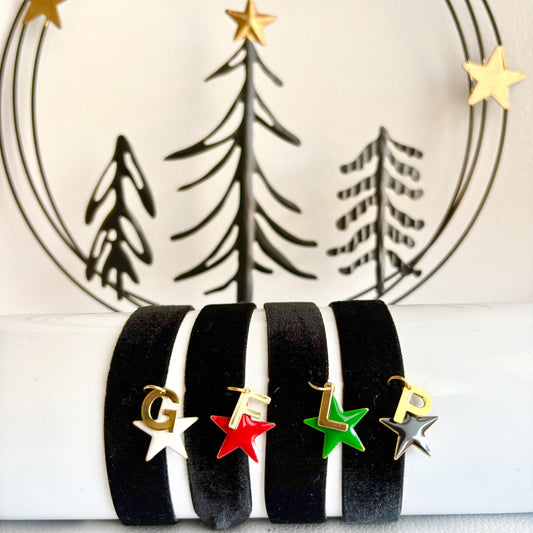 Braccialetto Ribbon Christmas Stella colorata