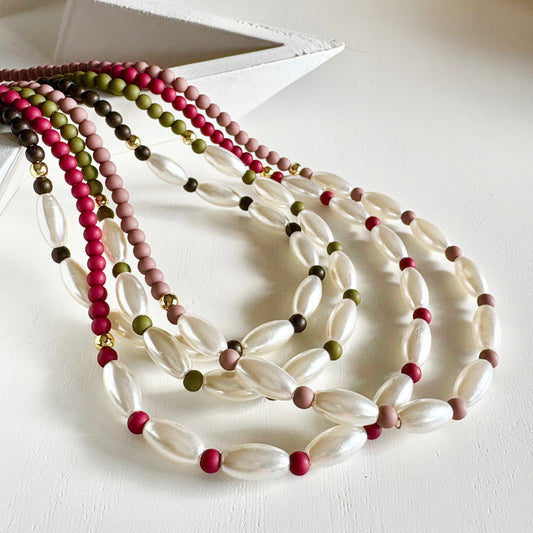 Collanina Perle Allungate