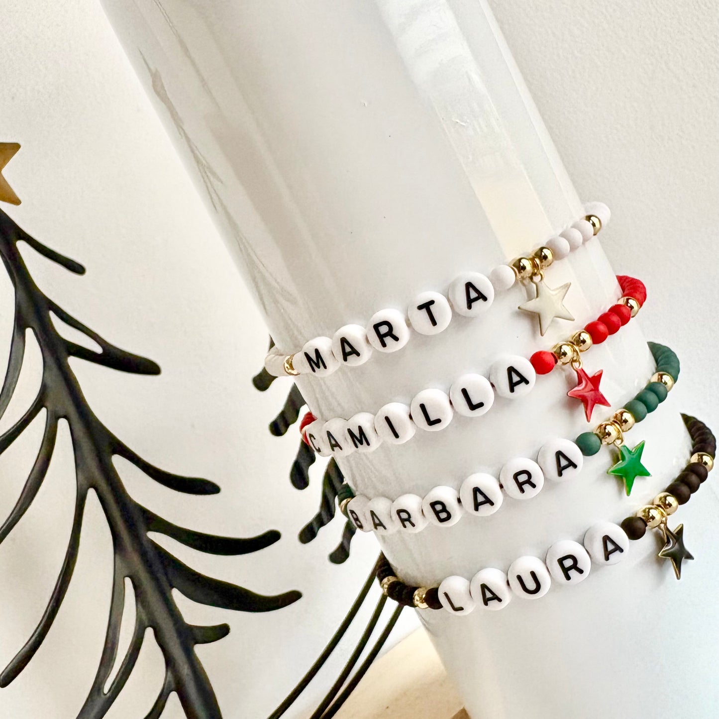 Braccialetto Letterine e Stellina Colorata