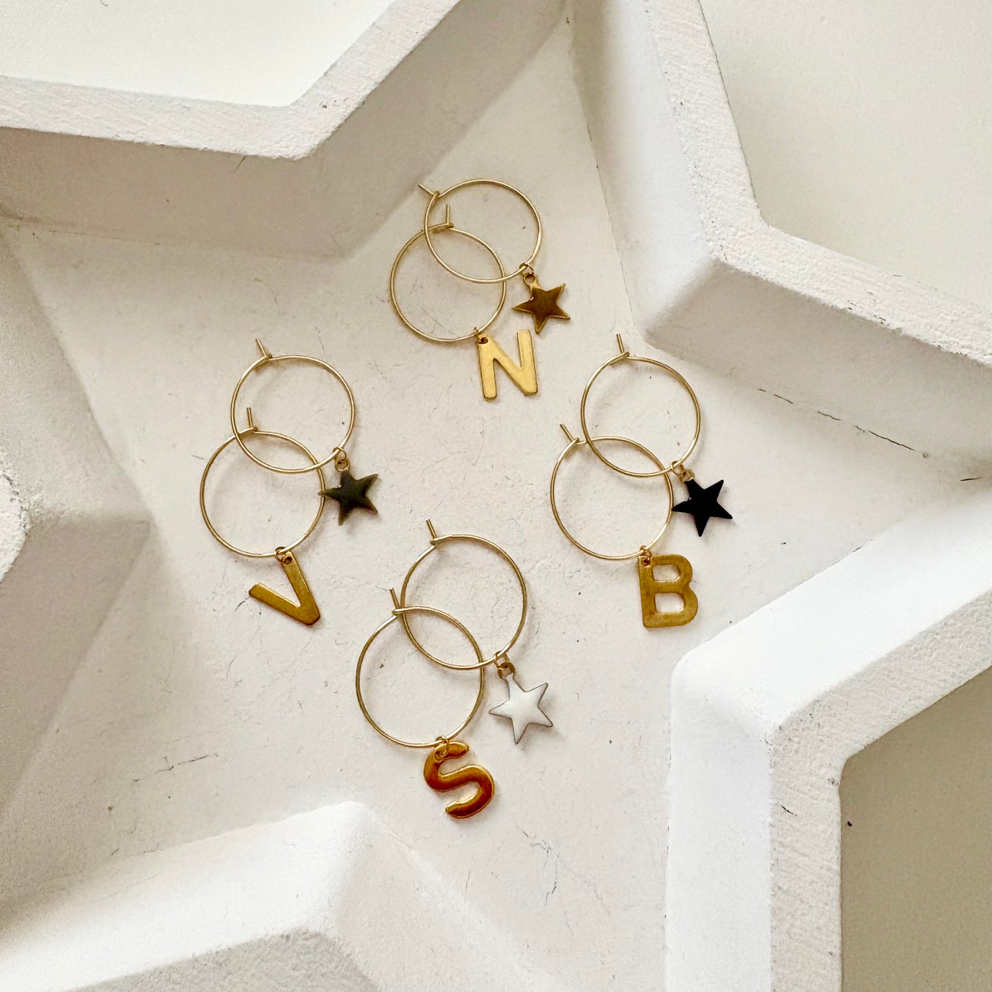Orecchini Stellina Colorata & Letterina