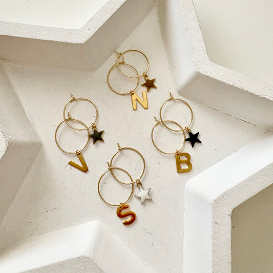 Orecchini Stellina Colorata & Letterina