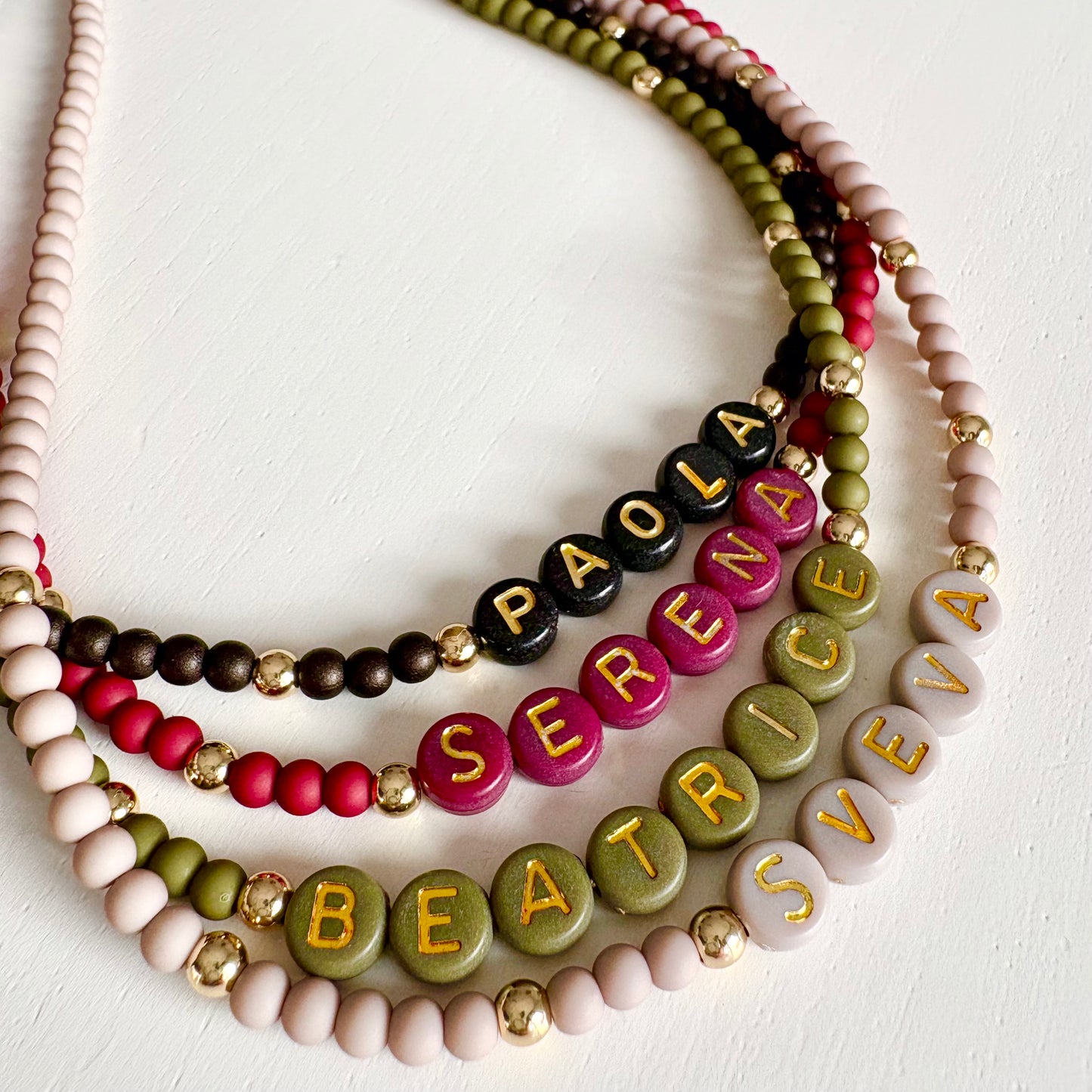 Collanina Letterine Colorate