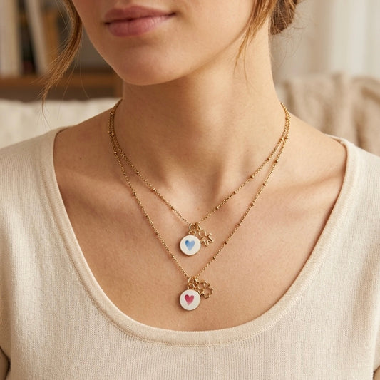 Catenina Baby e Ciondolo in Ceramica