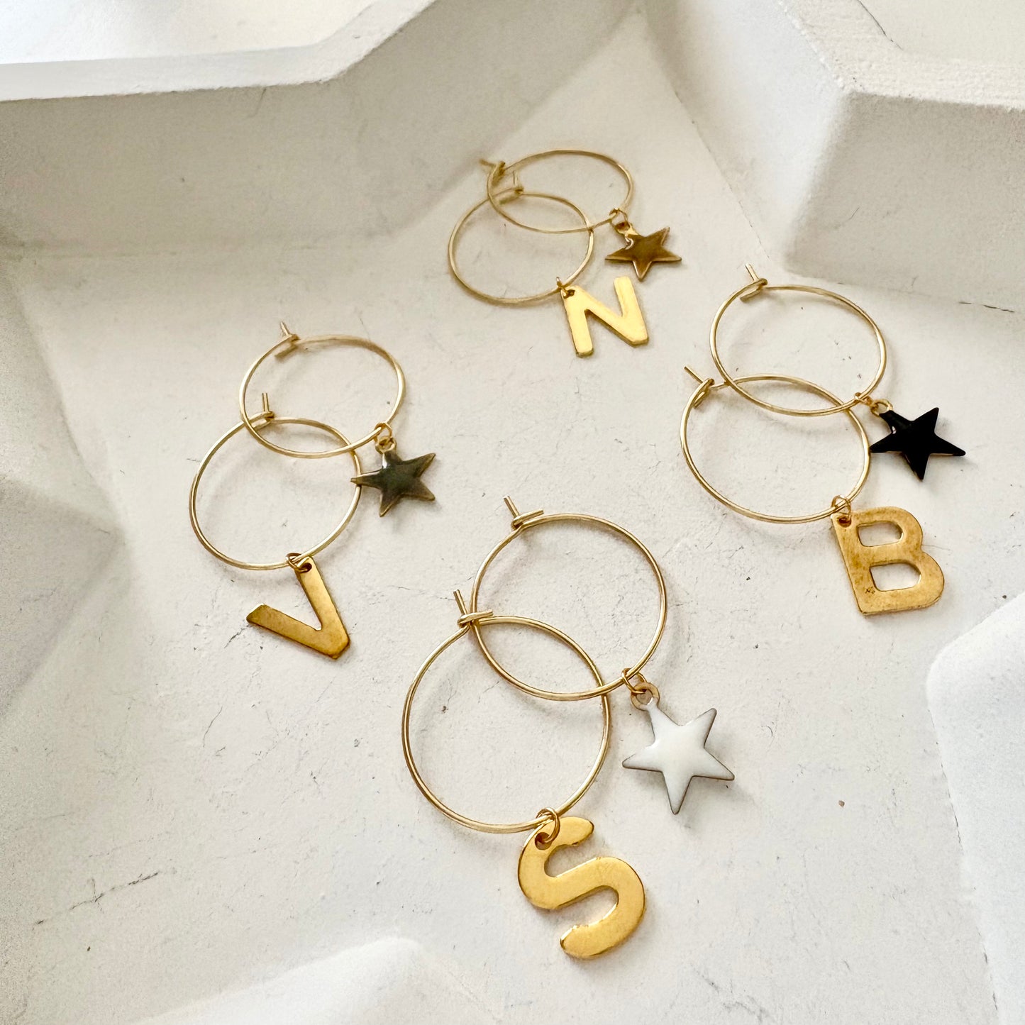 Orecchini Stellina Colorata & Letterina