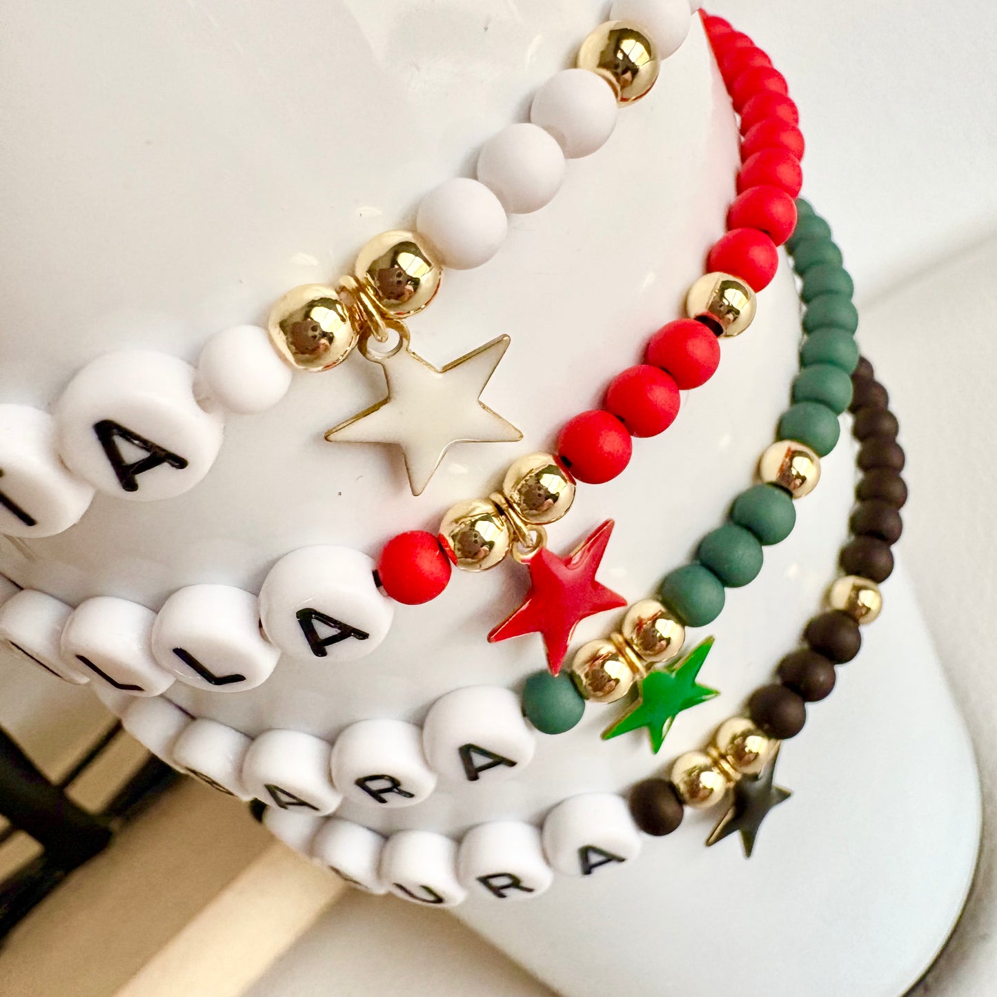 Braccialetto Letterine e Stellina Colorata