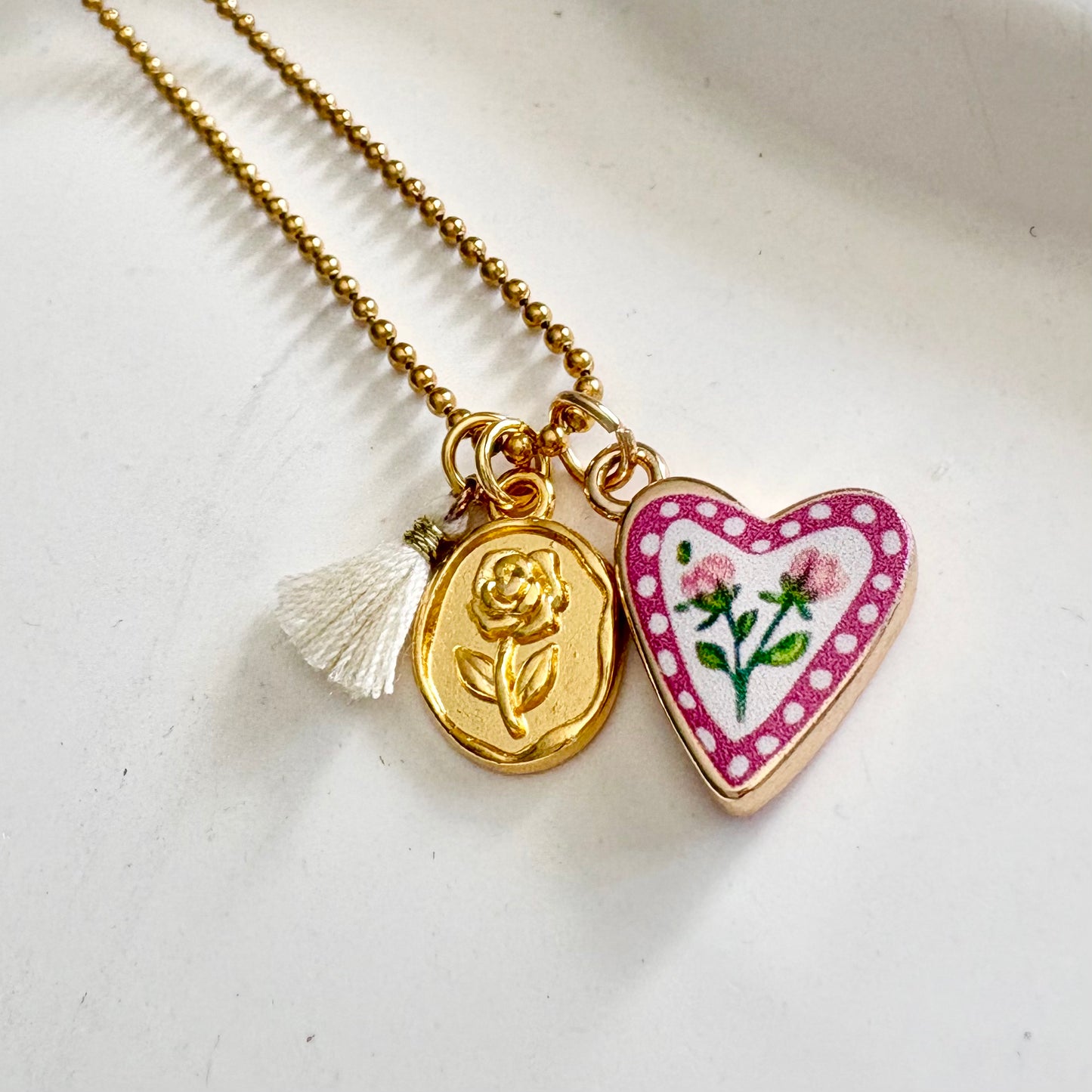 Catenina Cuore di Rose 🌹🩷
