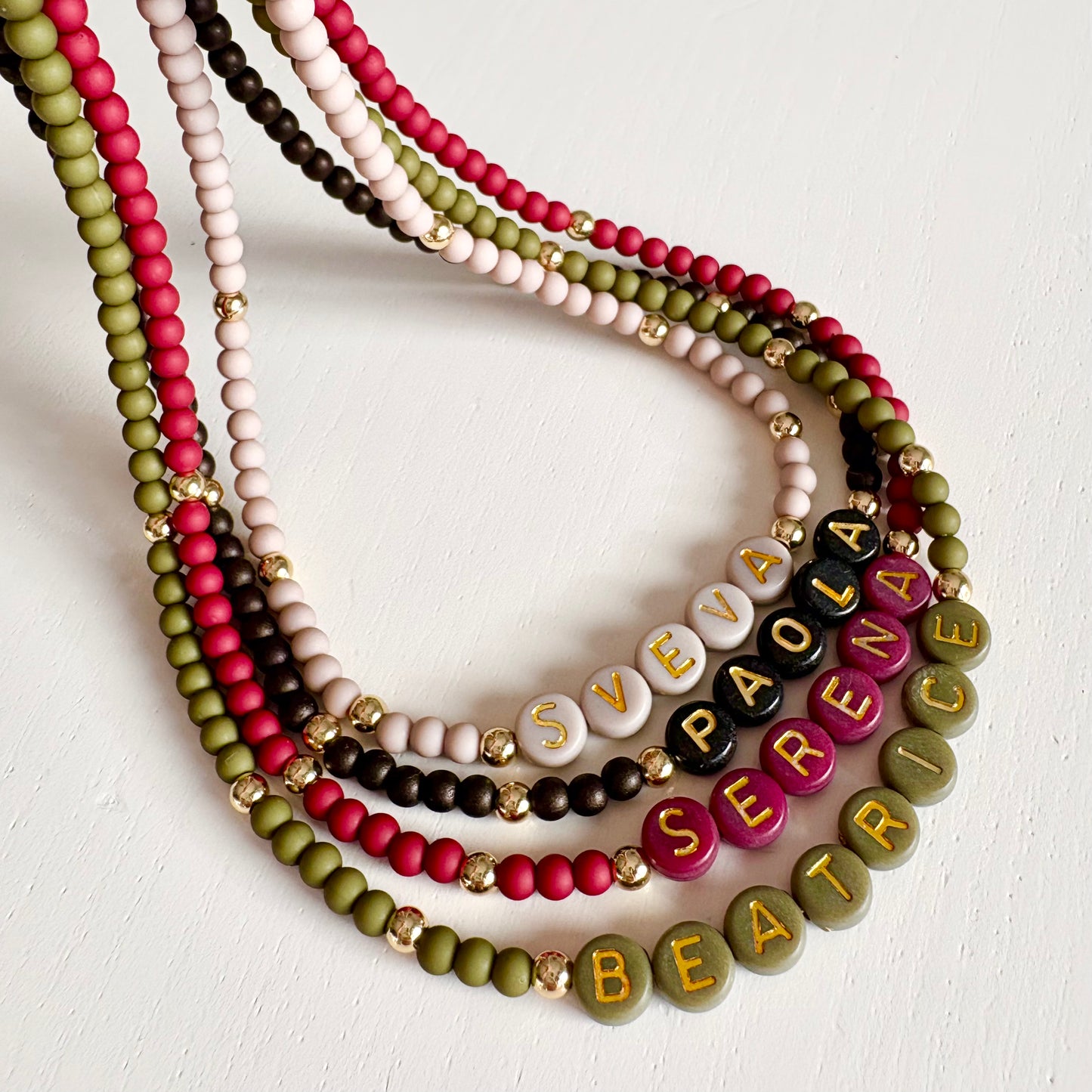 Collanina Letterine Colorate