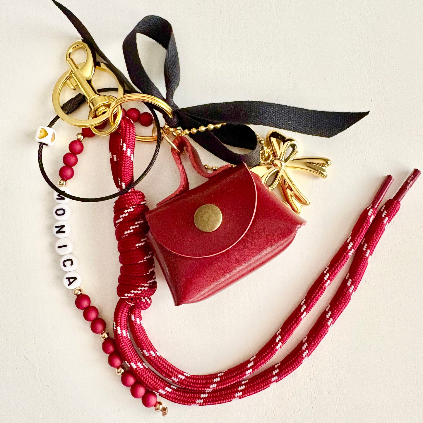 Bag Charm Borsetta e Fiocchetto