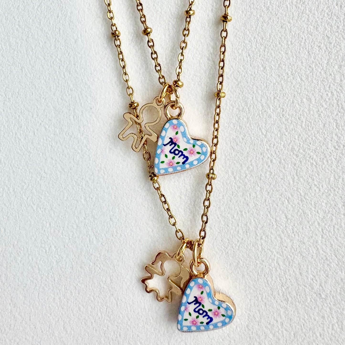 Catenina Cuore in Ceramica MUM + Baby