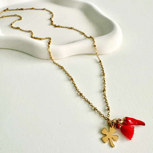 Catenina Quadrifoglio e Cornetto