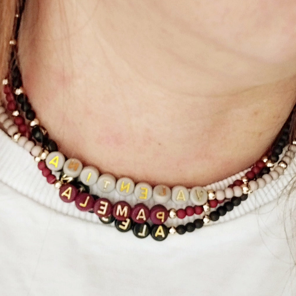 Collanina Letterine Colorate
