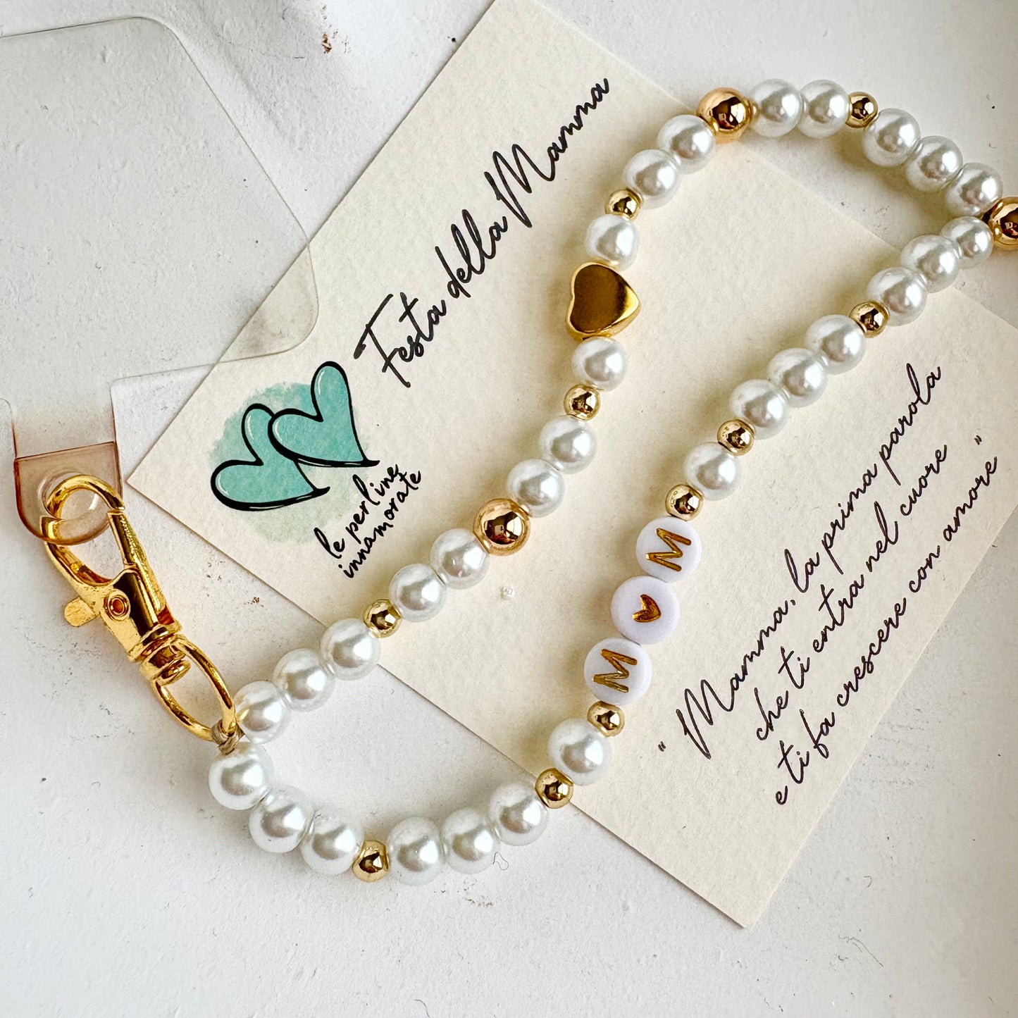 Phone Beads / Portachiavi 💛 MOM Perle