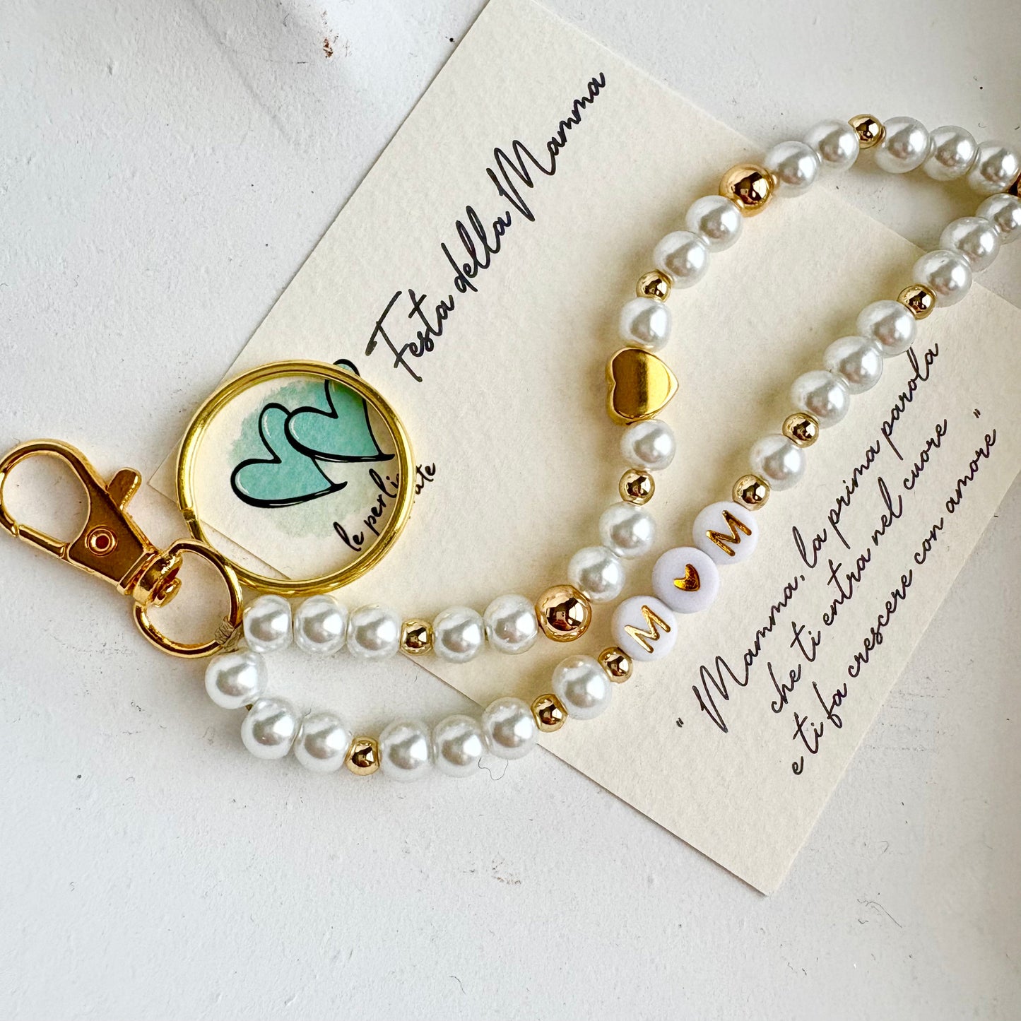 Phone Beads / Portachiavi 💛 MOM Perle