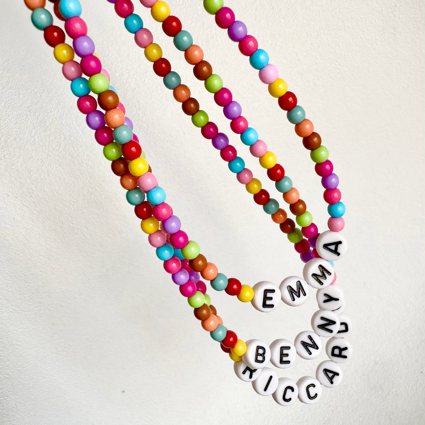 Collanina Perline Colorate & Letterine 🔤